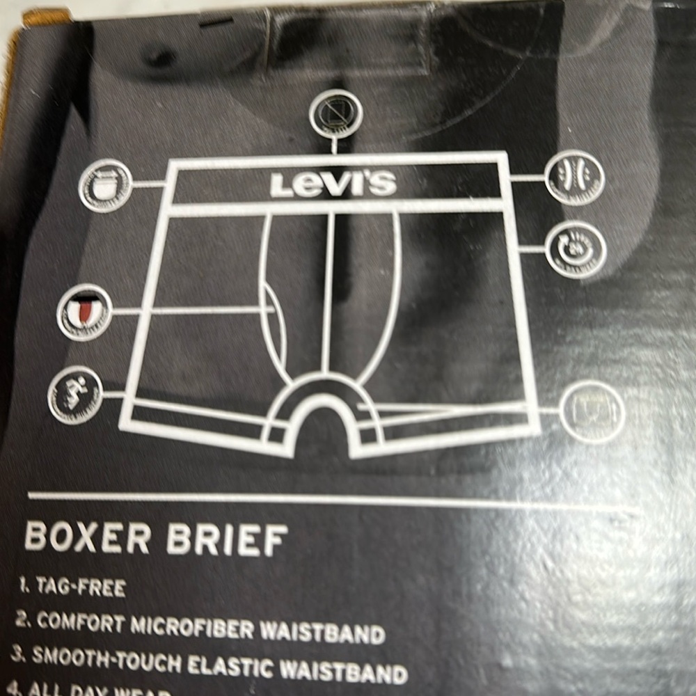 Levi’s 3-PK Microfiber Performance Boxer Briefs LG NWT - Picture 9 of 10